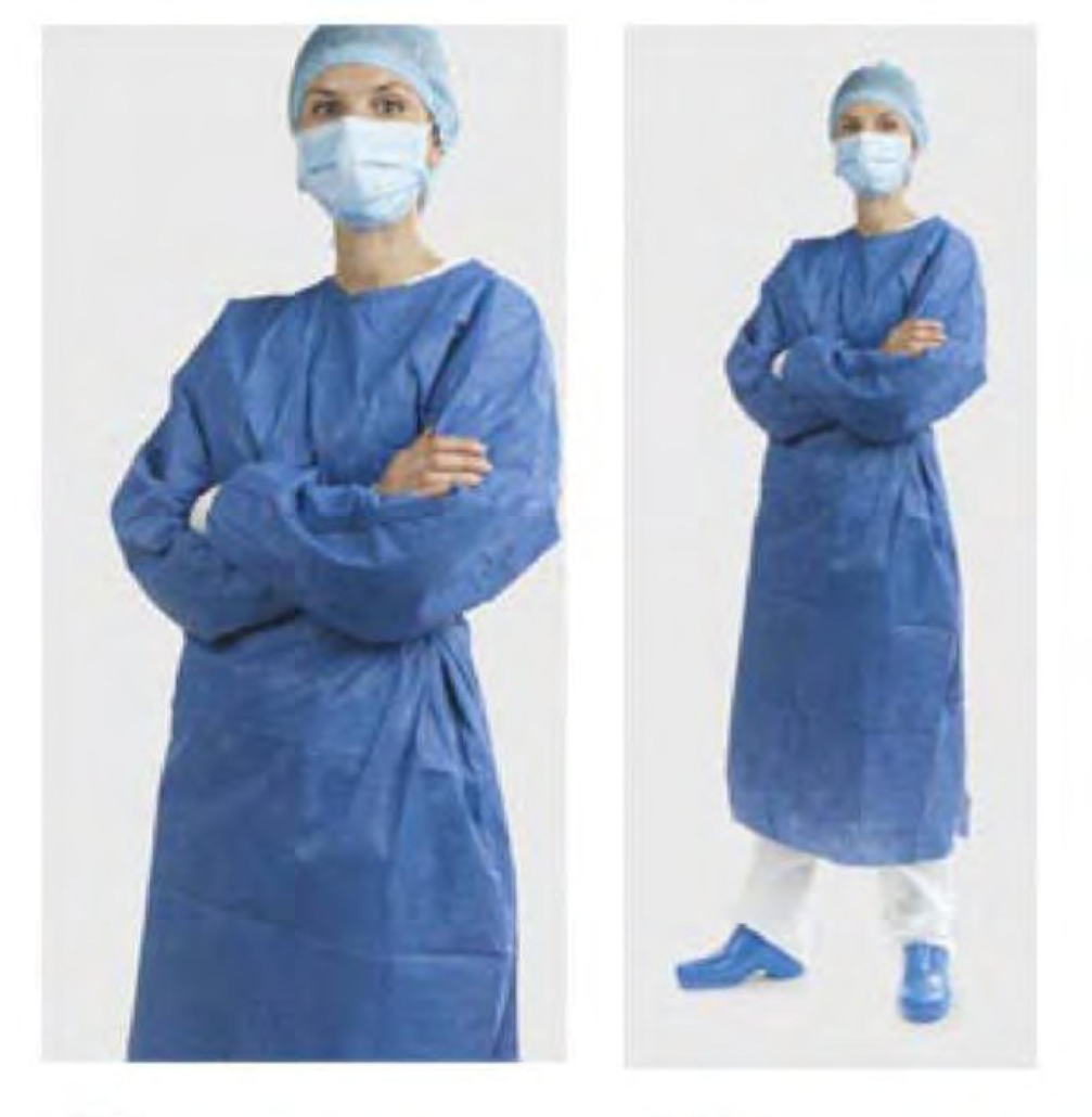 SMS Microfiber Isolation Gown - Steriled packing (Non Woven 45gsm ...