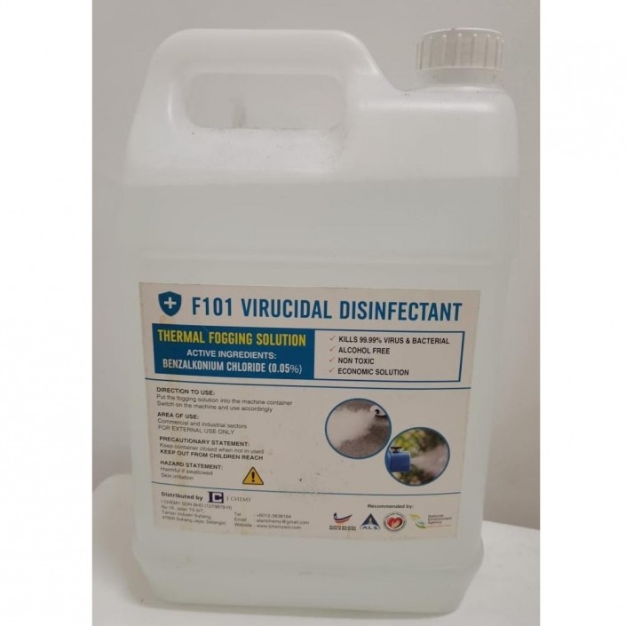 5L Fogging Solution Disinfectant (Non Alcohol & Non Toxic) PPE Malaysia